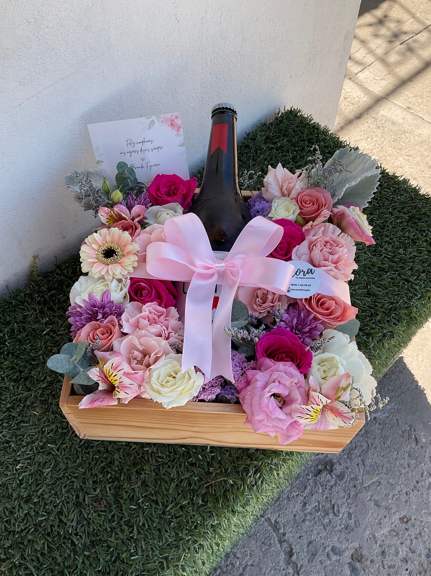 Vino y Flores