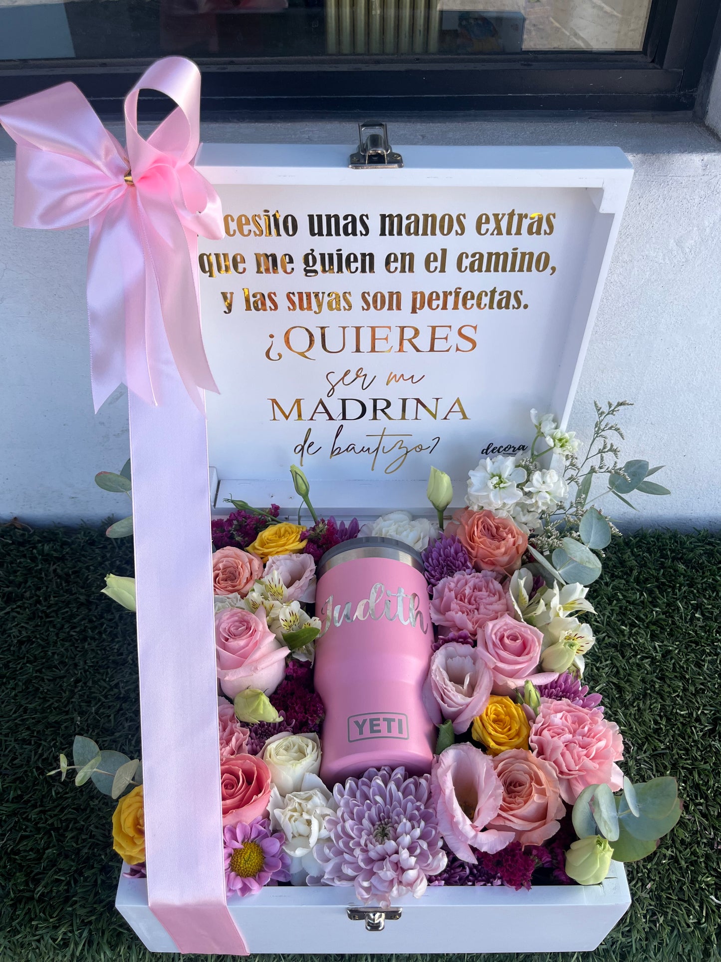 Cajas con flores
