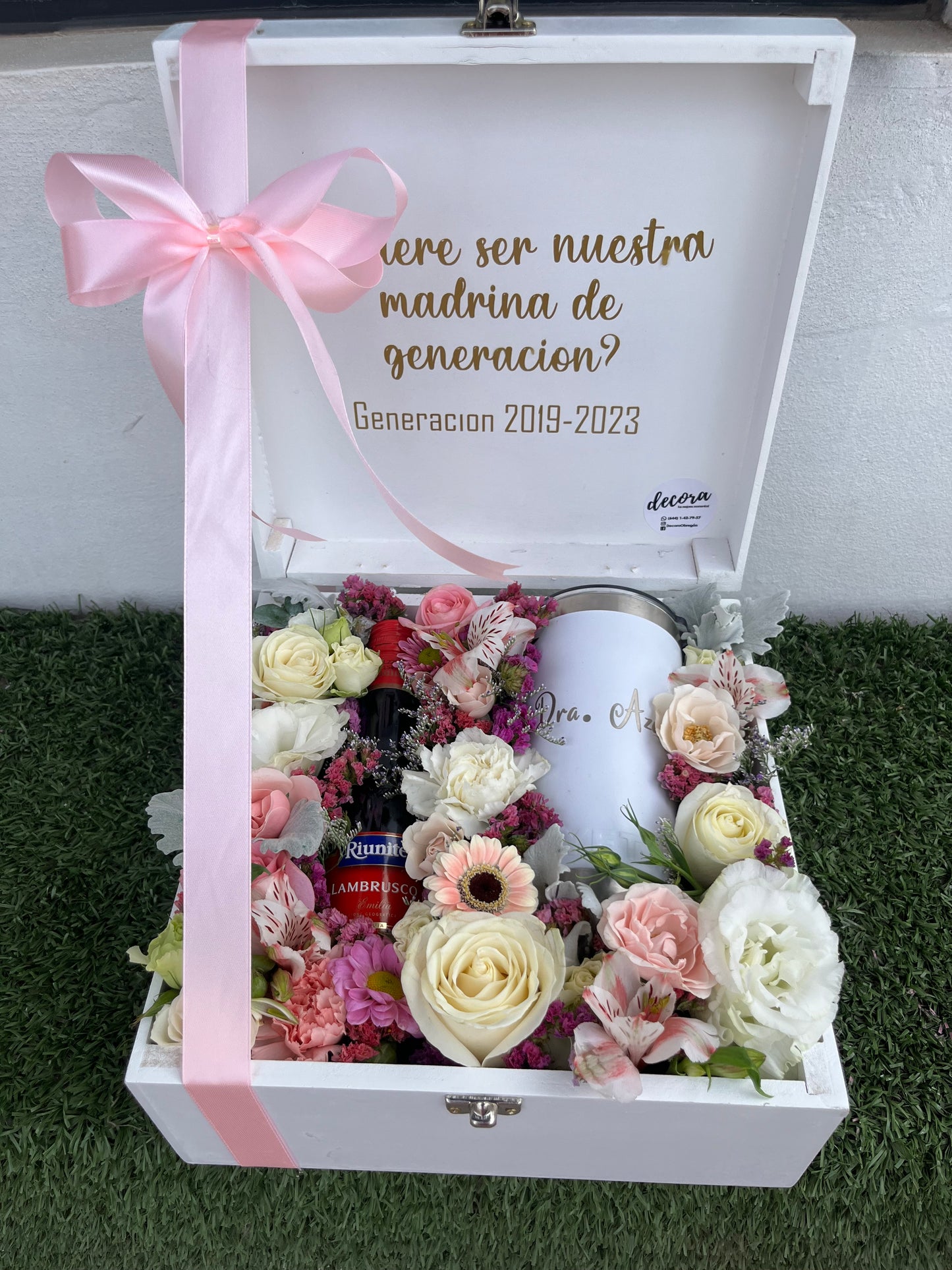 Cajas con flores
