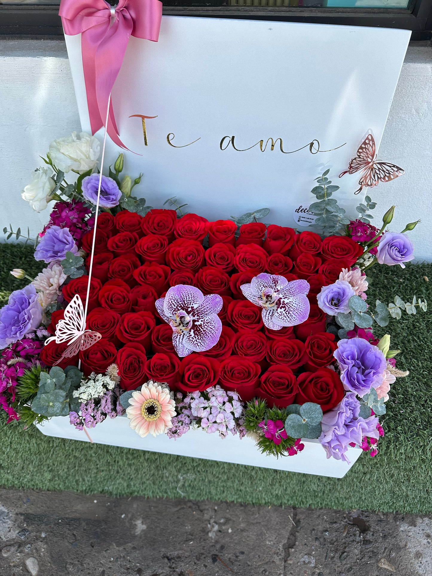 Cajas con flores