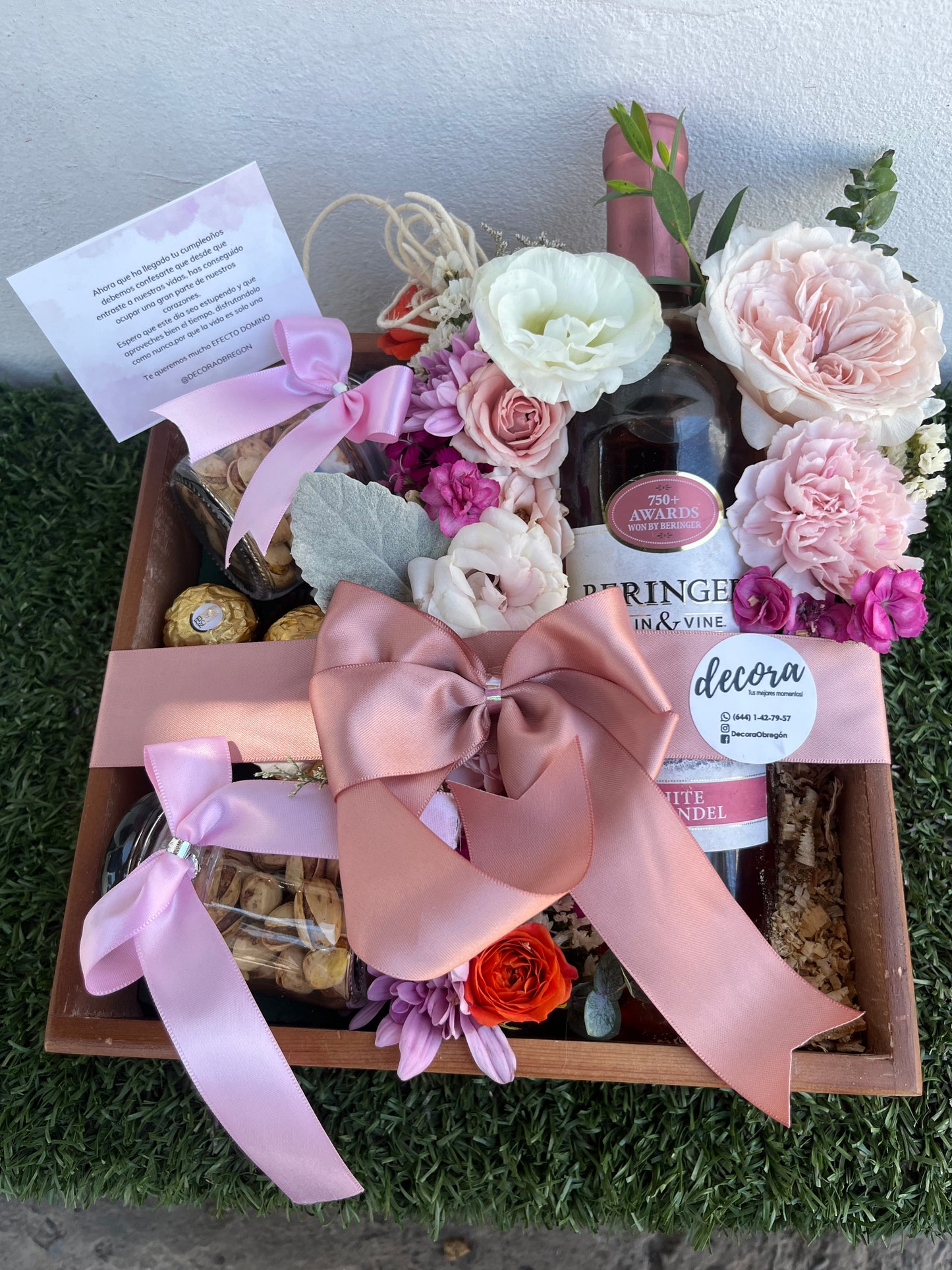 Vino y Flores