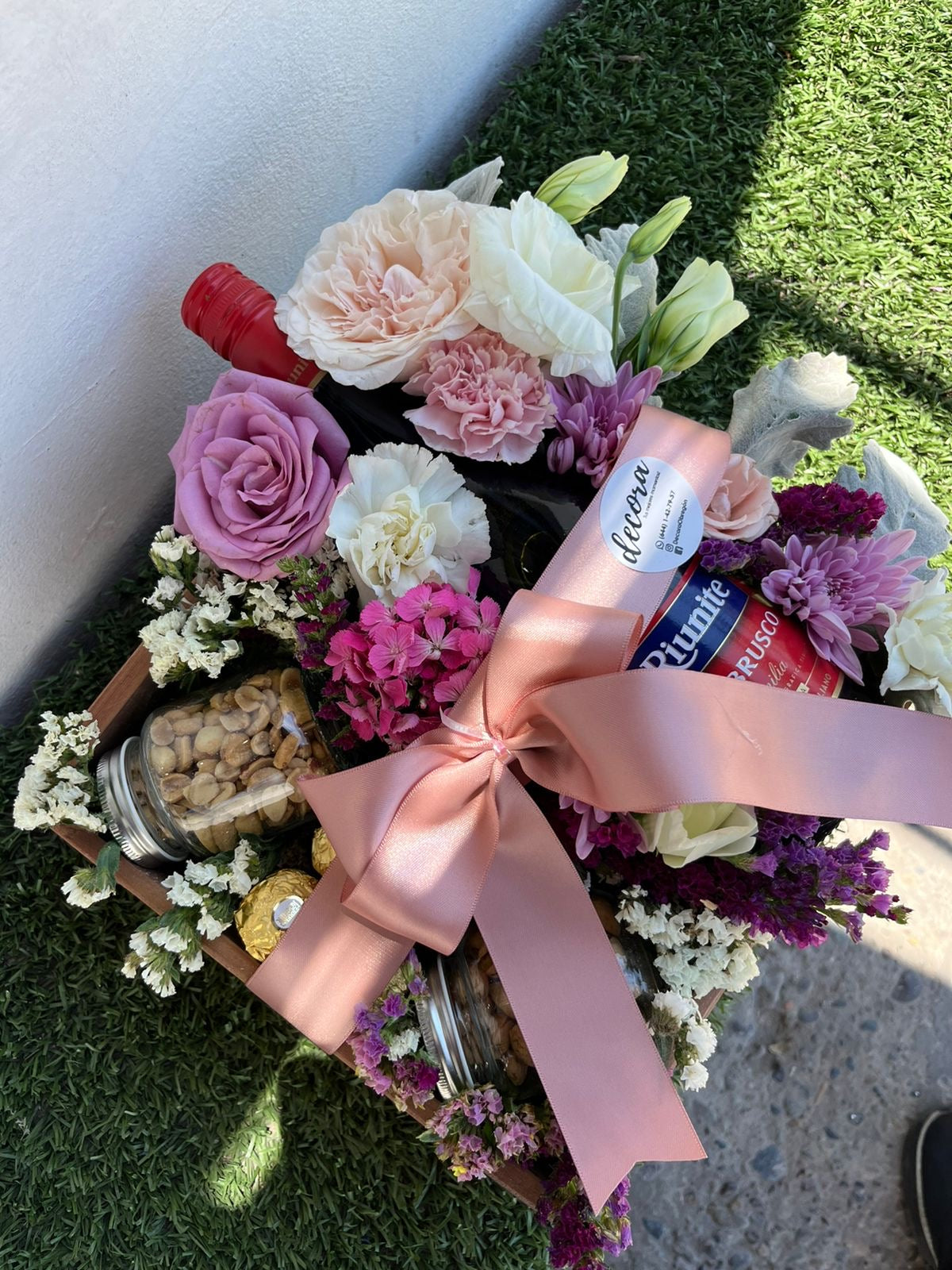 Vino y Flores